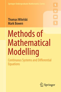 Cover image: Methods of Mathematical Modelling 9783319230412