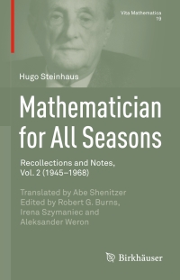 Cover image: Mathematician for All Seasons 9783319231013