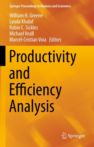 Cover image: Productivity and Efficiency Analysis 9783319232270
