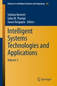 Imagen de portada: Intelligent Systems Technologies and Applications 9783319232577