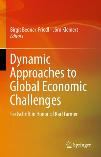 Cover image: Dynamic Approaches to Global Economic Challenges 9783319233239