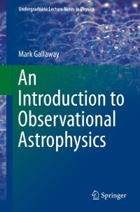 Cover image: An Introduction to Observational Astrophysics 9783319233765