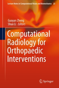 Imagen de portada: Computational Radiology for Orthopaedic Interventions 9783319234816