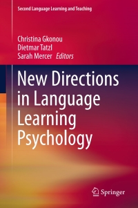 Cover image: New Directions in Language Learning Psychology 9783319234908