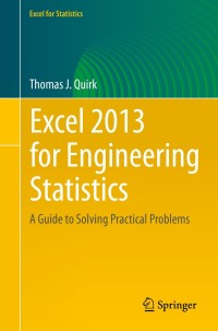 Cover image: Excel 2013 for Engineering Statistics 9783319235547
