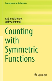 Cover image: Counting with Symmetric Functions 9783319236179