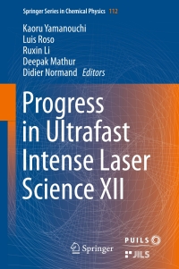 Imagen de portada: Progress in Ultrafast Intense Laser Science XII 9783319236568