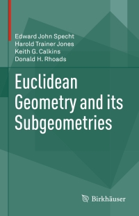 Imagen de portada: Euclidean Geometry and its Subgeometries 9783319237749