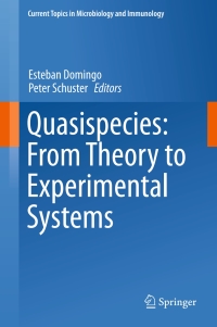 Cover image: Quasispecies: From Theory to Experimental Systems 9783319238975