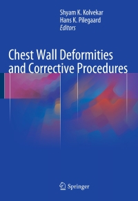 Cover image: Chest Wall Deformities and Corrective Procedures 9783319239668
