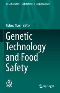 Imagen de portada: Genetic Technology and Food Safety 9783319239934