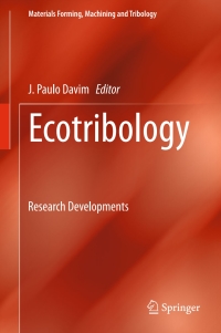 Imagen de portada: Ecotribology 9783319240053