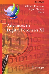 Imagen de portada: Advances in Digital Forensics XI 9783319241227