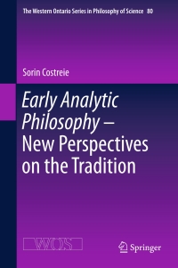 Imagen de portada: Early Analytic Philosophy - New Perspectives on the Tradition 9783319242125