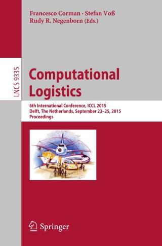 Cover image: Computational Logistics 9783319242637