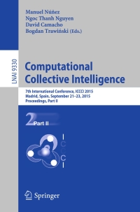 Cover image: Computational Collective Intelligence 9783319243054