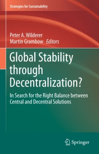 Cover image: Global Stability through Decentralization? 9783319243566