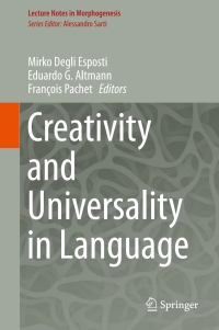 Imagen de portada: Creativity and Universality in Language 9783319244013