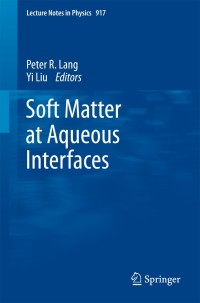 Titelbild: Soft Matter at Aqueous Interfaces 9783319245003