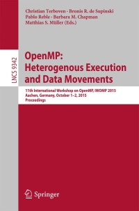 表紙画像: OpenMP: Heterogenous Execution and Data Movements 9783319245942
