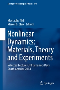 Cover image: Nonlinear Dynamics: Materials, Theory and Experiments 9783319248691