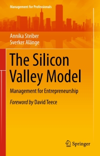 Cover image: The Silicon Valley Model 9783319249193