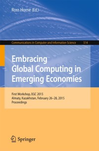 Cover image: Embracing Global Computing in Emerging Economies 9783319250427