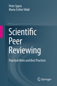 Cover image: Scientific Peer Reviewing 9783319250830