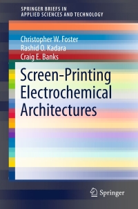 Cover image: Screen-Printing Electrochemical Architectures 9783319251912