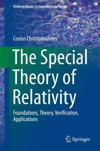 صورة الغلاف: The Special Theory of Relativity 9783319252728