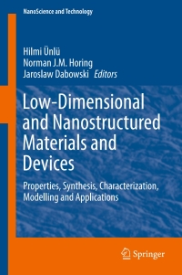 Cover image: Low-Dimensional and Nanostructured Materials and Devices 9783319253381