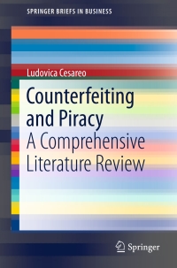 Cover image: Counterfeiting and Piracy 9783319253565