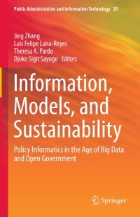 Cover image: Information, Models, and Sustainability 9783319254371