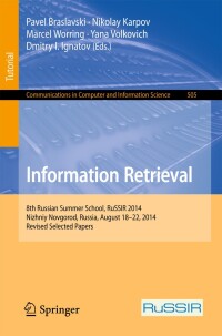 Cover image: Information Retrieval 9783319254845