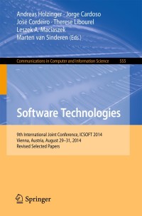 Cover image: Software Technologies 9783319255781