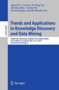 Imagen de portada: Trends and Applications in Knowledge Discovery and Data Mining 9783319256597