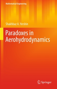Imagen de portada: Paradoxes in Aerohydrodynamics 9783319256719