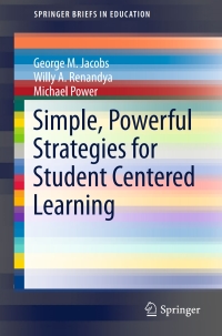 Imagen de portada: Simple, Powerful Strategies for Student Centered Learning 9783319257105