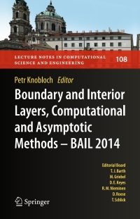 Imagen de portada: Boundary and Interior Layers, Computational and Asymptotic Methods - BAIL 2014 9783319257259