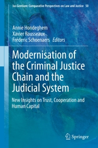 Immagine di copertina: Modernisation of the Criminal Justice Chain and the Judicial System 9783319258003