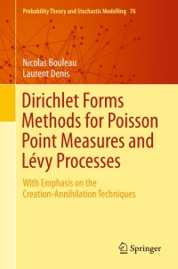 Cover image: Dirichlet Forms Methods for Poisson Point Measures and Lévy Processes 9783319258188