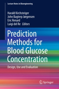 Cover image: Prediction Methods for Blood Glucose Concentration 9783319259116