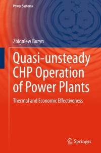 Titelbild: Quasi-unsteady CHP Operation of Power Plants 9783319260013