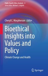 Titelbild: Bioethical Insights into Values and Policy 9783319261652