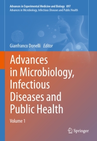 Imagen de portada: Advances in Microbiology, Infectious Diseases and Public Health 9783319263199