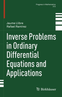 Immagine di copertina: Inverse Problems in Ordinary Differential Equations and Applications 9783319263373