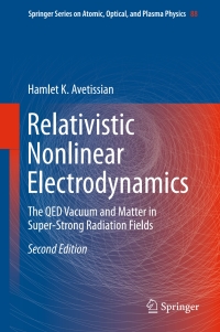 Cover image: Relativistic Nonlinear Electrodynamics 2nd edition 9783319263823