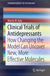 Titelbild: Clinical Trials of Antidepressants 9783319264639