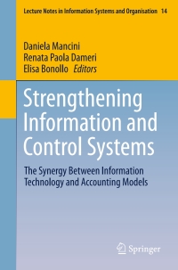 Imagen de portada: Strengthening Information and Control Systems 9783319264868