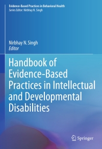 Imagen de portada: Handbook of Evidence-Based Practices in Intellectual and Developmental Disabilities 9783319265810